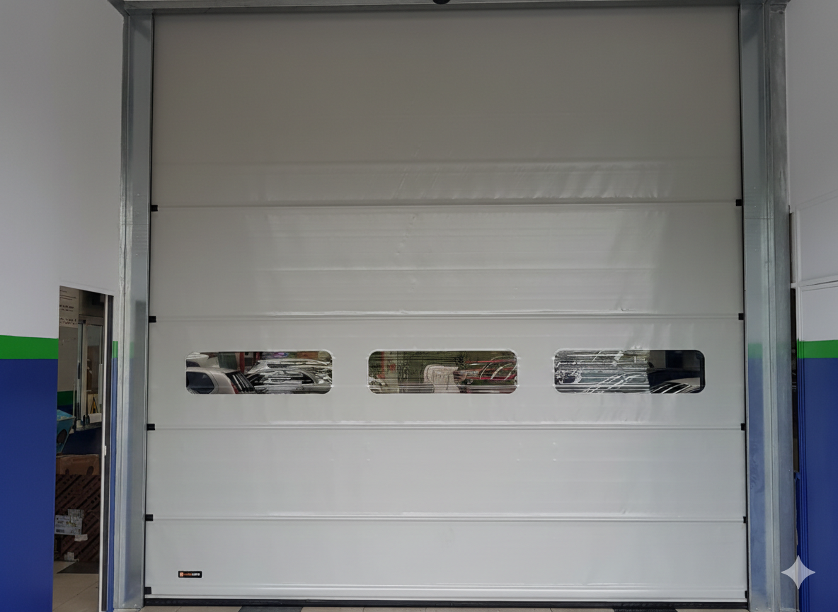 Porte rapide blanche salle blanche
