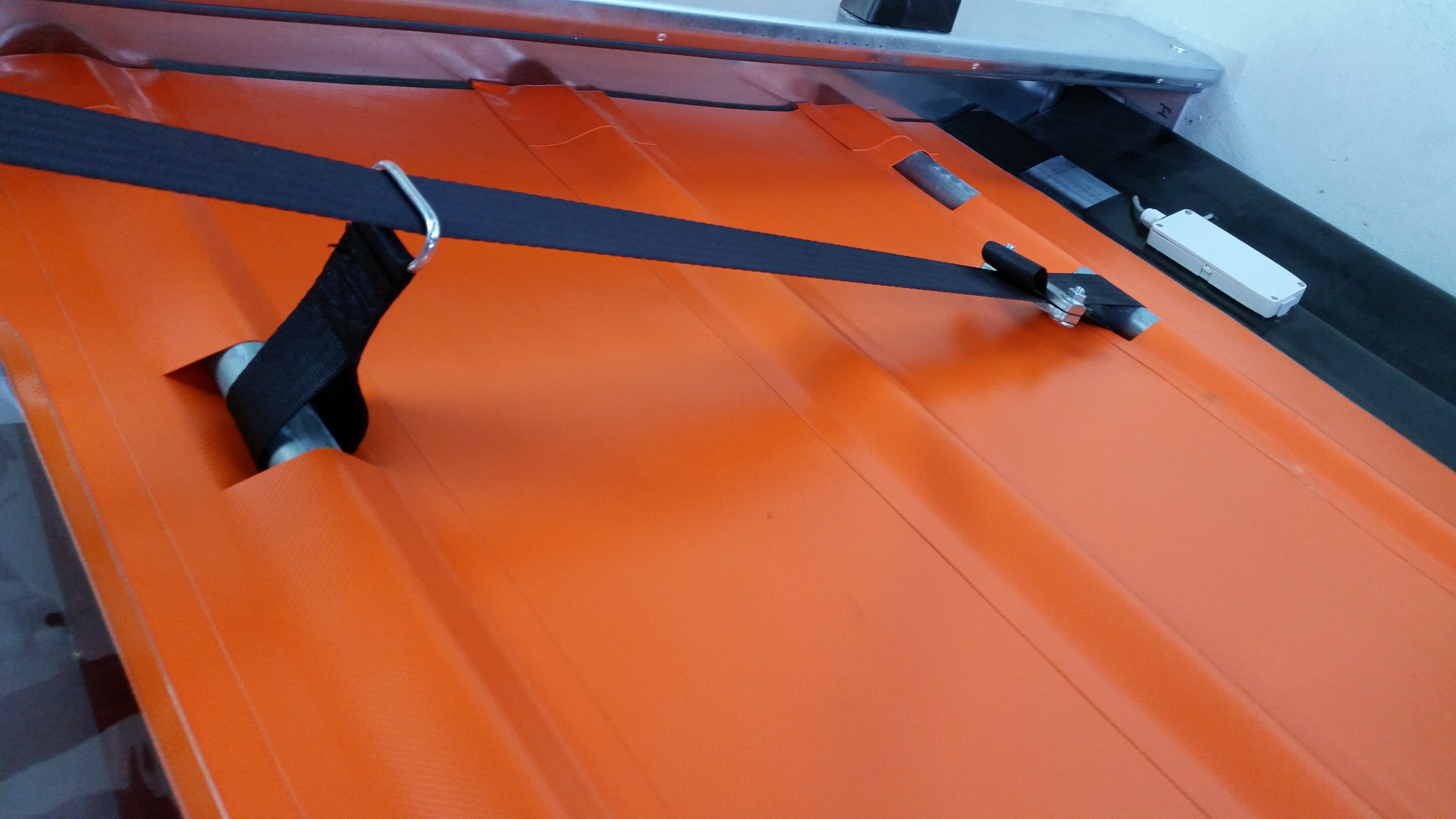 Porte rapide souple orange
